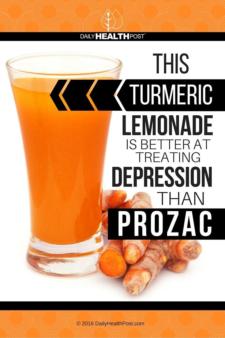 This Turmeric Lemonade Is Better At Treating Depression Than Prozac via /dailyheal