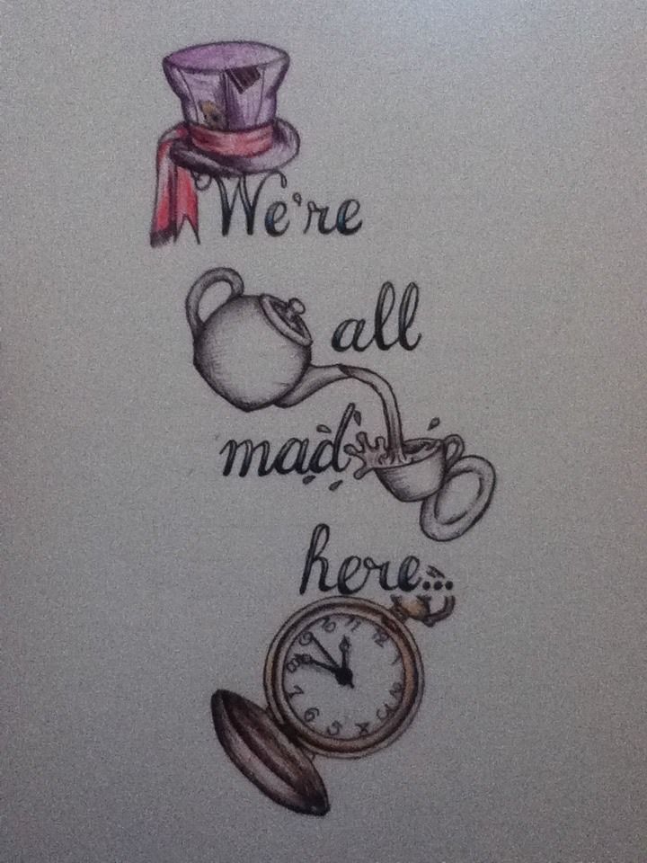 “Were all mad here” – Alice in Wonderland | Possibly considering th