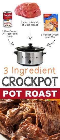 #9. 3 Ingredient Pot Roast | 12 Mind-Blowing Ways To Cook Meat In Your Crockpot