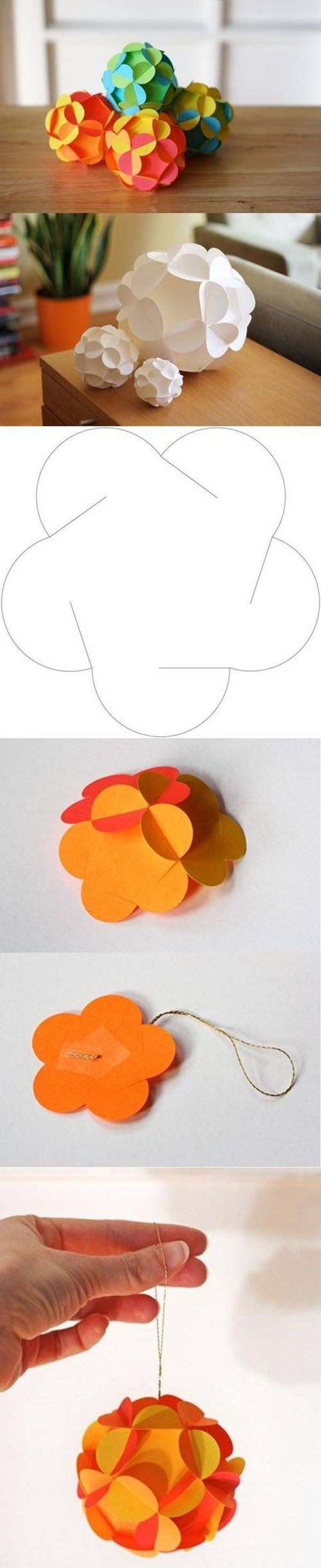 Beautiful paper craft decoration to put around your house, or to use as a party de