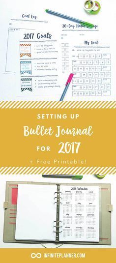Bullet Journal New Year 2017. How to set up your bullet journal for goal tracking