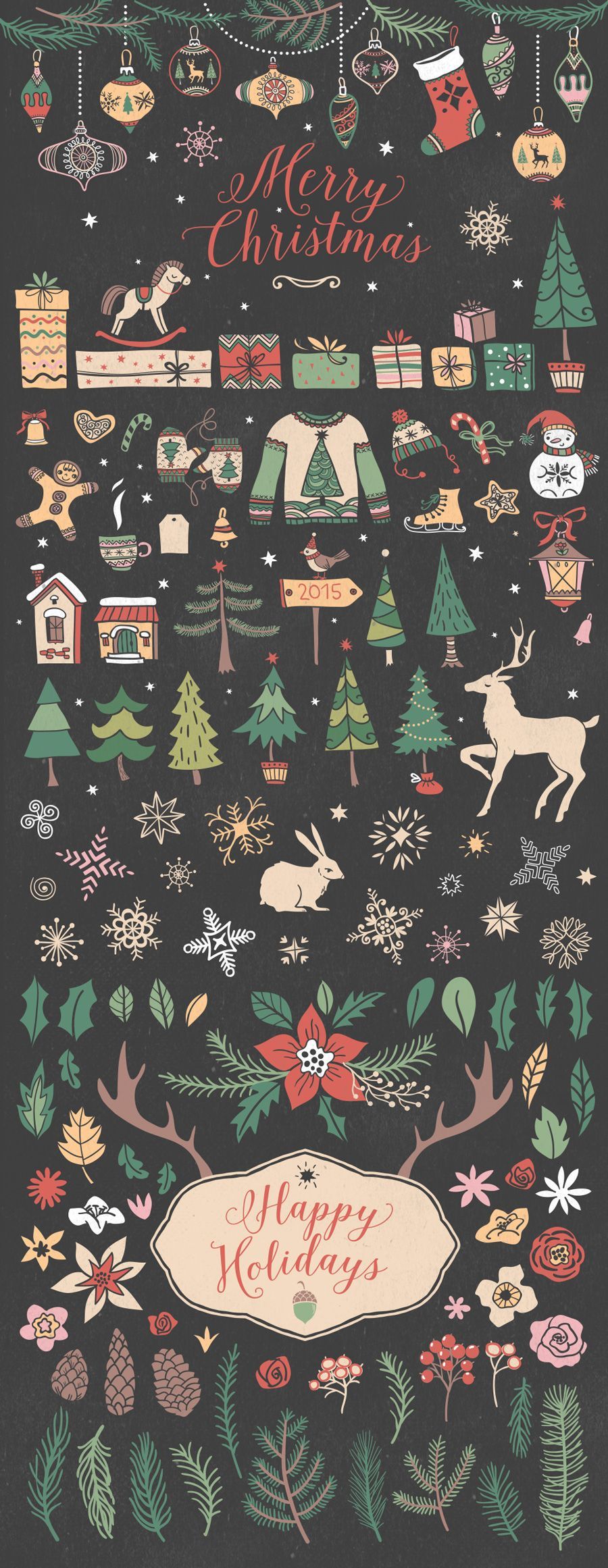 Christmas collection by kite-kit on Creative Market