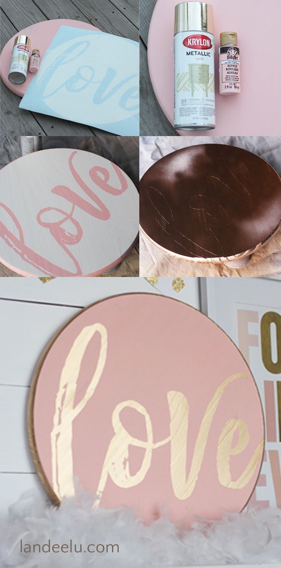 DIY Love Valentines Day Sign