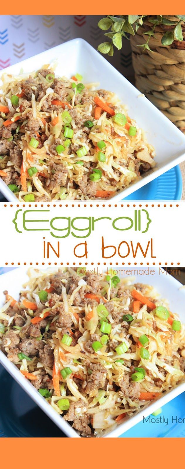Eggroll In A Bowl- This Eggroll in a Bowl recipe has all the flavors of a traditio