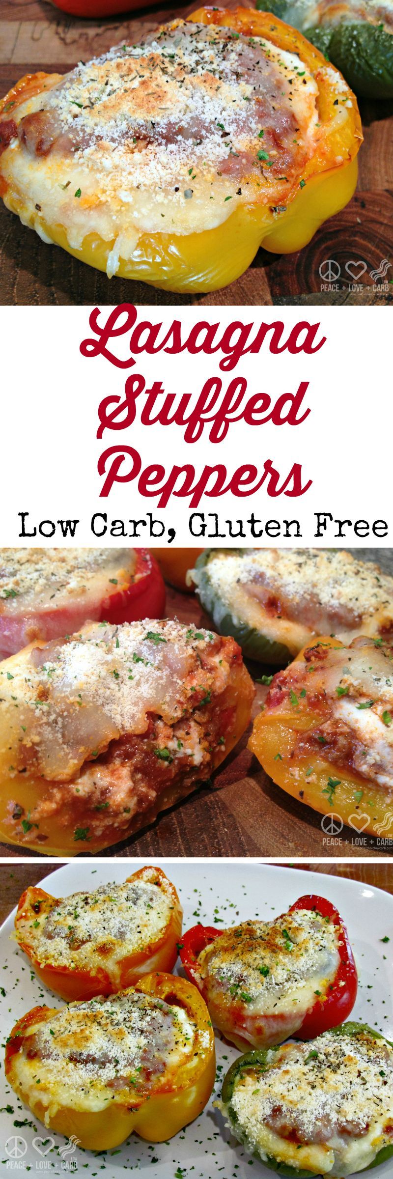 Lasagna Stuffed Peppers – Low Carb, Gluten-Free