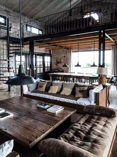Love the look of this space. Would be cool if the loft was a library