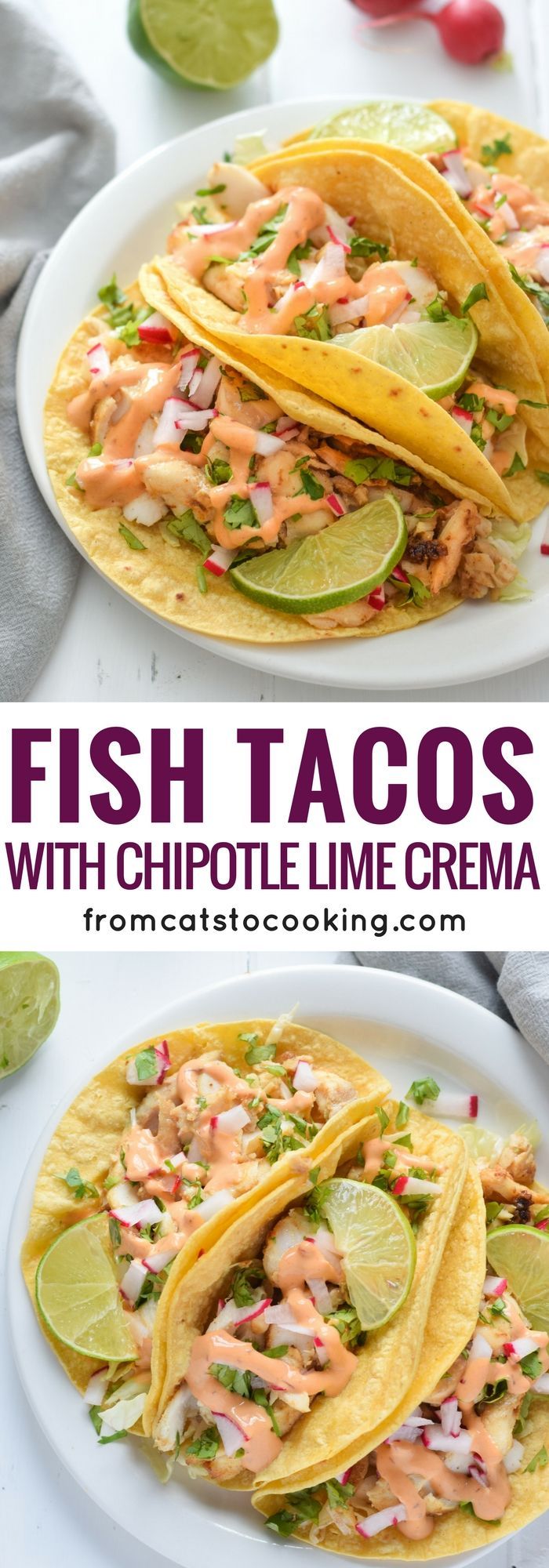Made with a bright and creamy chipotle lime crema made with greek yogurt and lime