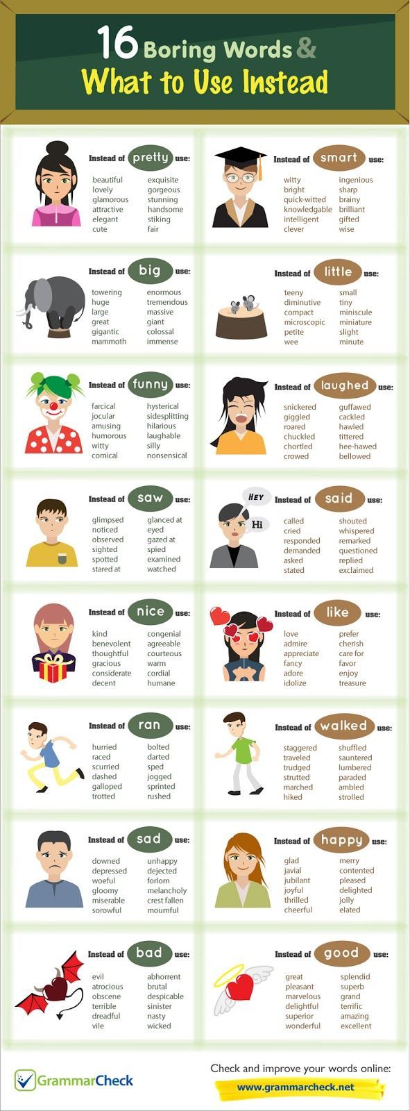 MOMFILES.com: 16 Boring Words & What to Use Instead
