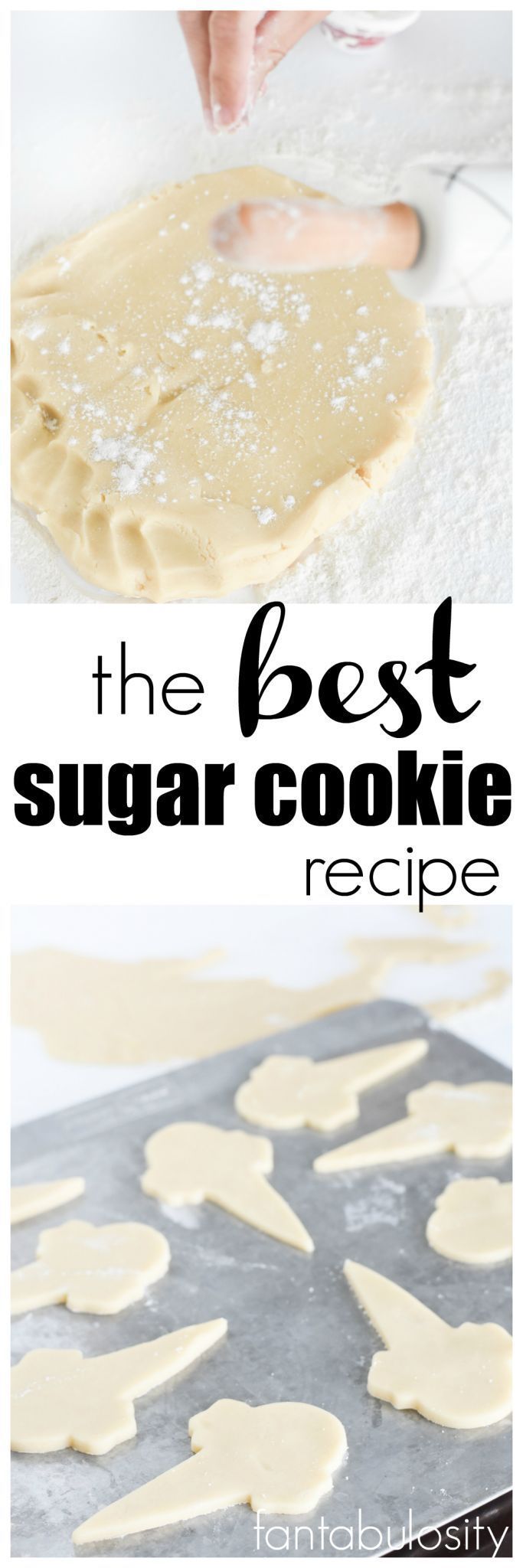 The BEST Sugar Cookie Recipe for decorating and eating. After baking, freeze them