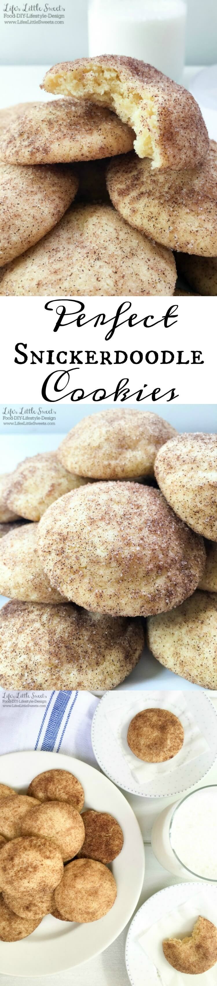 These Perfect Snickerdoodle Cookies have only 8 ingredients, and make the most aro
