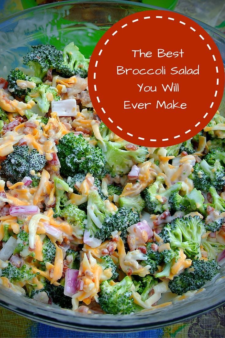 This Broccoli Salad recipe is a perfect addition to any meal. The dressing is deli