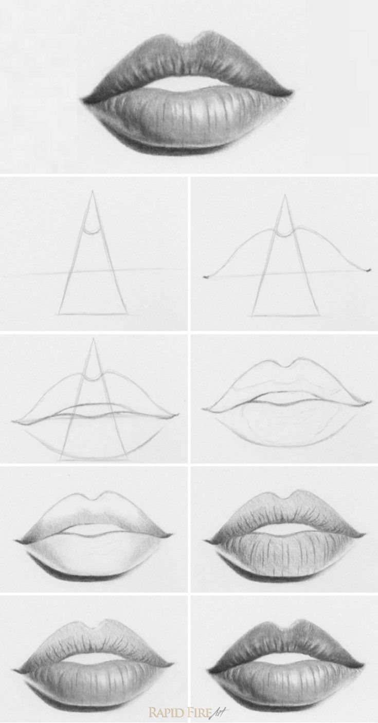 Tutorial: How to Draw Lips A very simple way to draw lips. You can even use this m