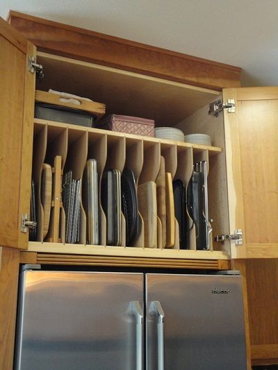 Vertical Storage from Kitchens Designed for Cooks..nice idea, but would need it lo