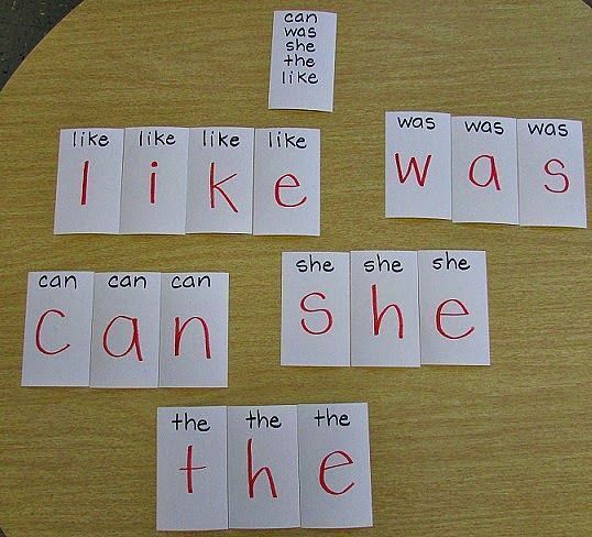 What a unique way to practice sight words!