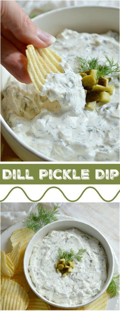 You NEED to try this Dill Pickle Dip recipe! Forget about french onion dip. This d