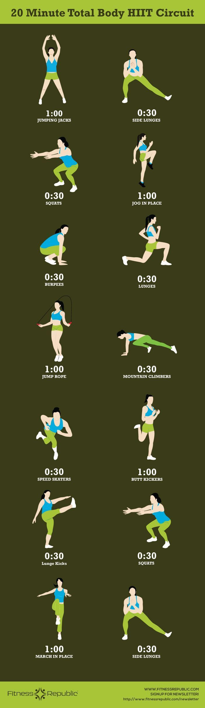 20-Minute Total Body HIIT Circuit  find more relevant stuff: victoriajohnson.w…