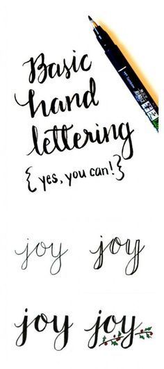 Basic Hand Lettering: JOY – One Artsy Mama