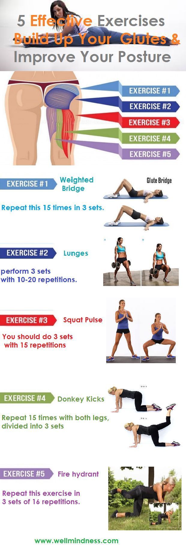 By strengthening the glutes, you will be able to perform high-intensity activities and exercises, and they will also be extremely