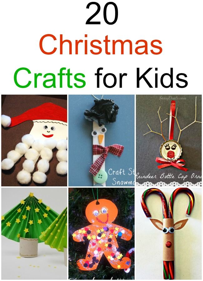 20 Christmas Crafts for Kids -   Christmas crafts for kids Ideas