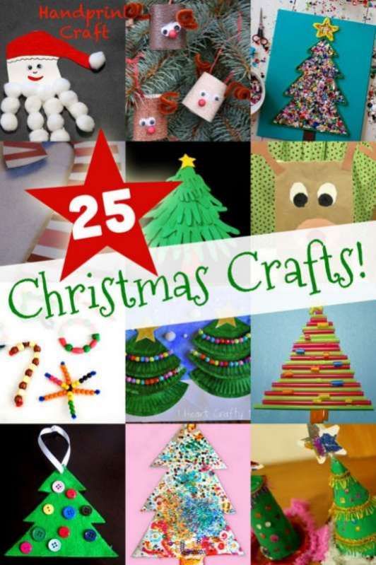 25 Easy Christmas Crafts for Kids to Make -   Christmas crafts for kids Ideas