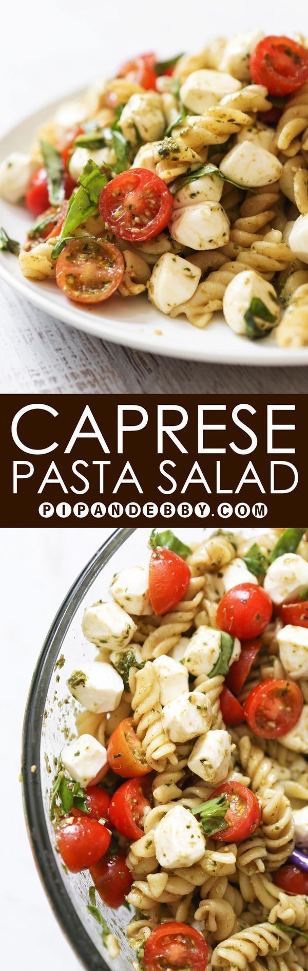 Caprese Pasta Salad | This perfect combination of ingredients is great as an appetizer or a salad.
