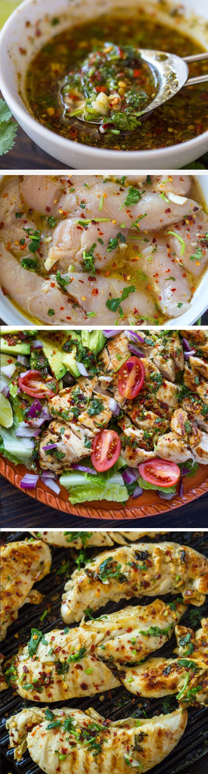 Easy Chili Cilantro Lime Chicken is salty, sweet, sour, and spicy and is great on