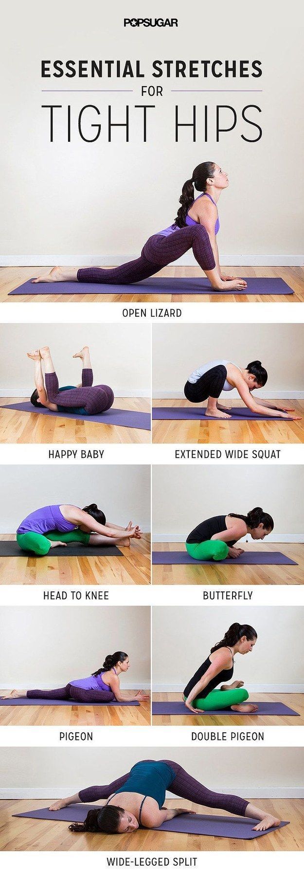 For opening up your hips. | 29 Diagrams To Help You Get In Shape