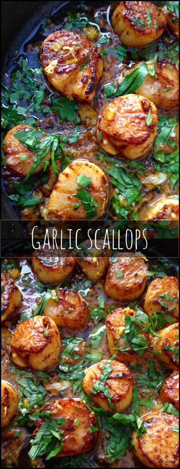 Garlic Scallops.