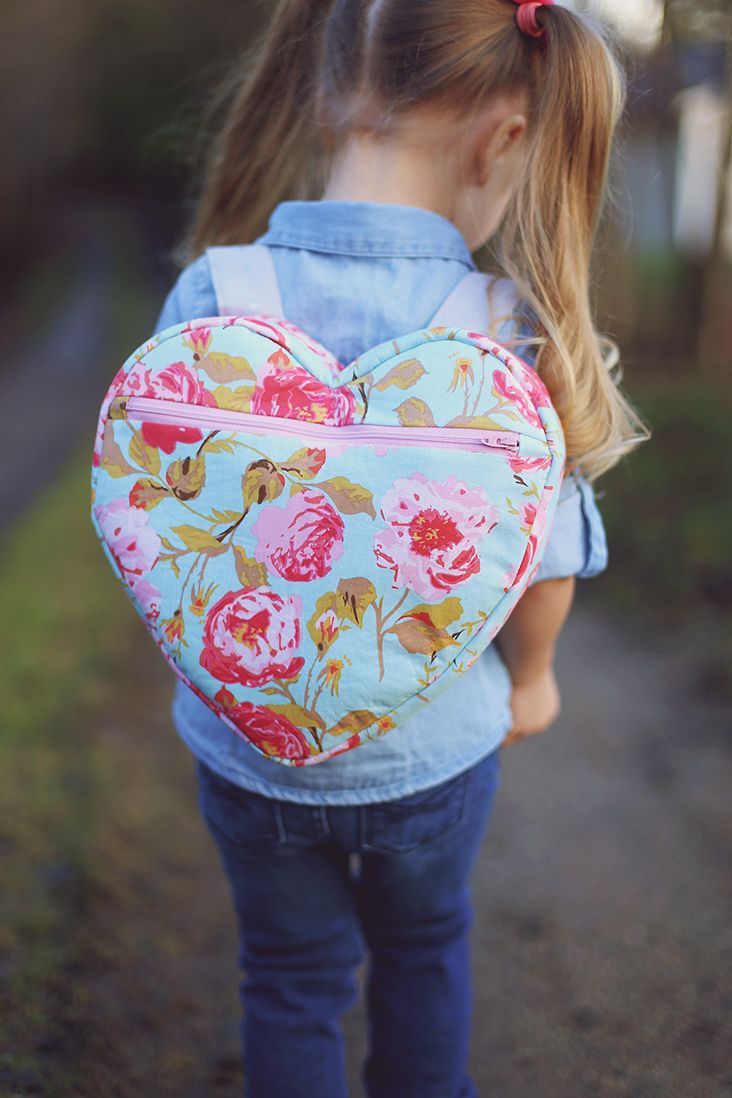 Heart Backpack Free Pattern