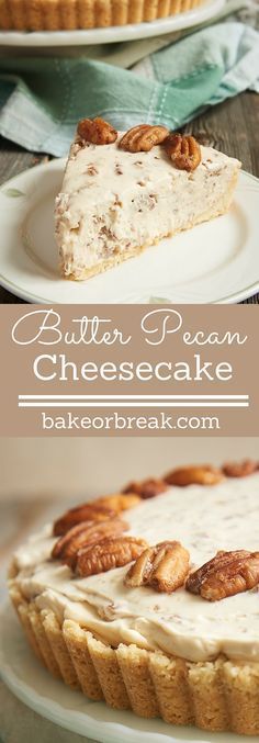 If butter pecan is your favorite ice cream, then this Butter Pecan Cheesecake may