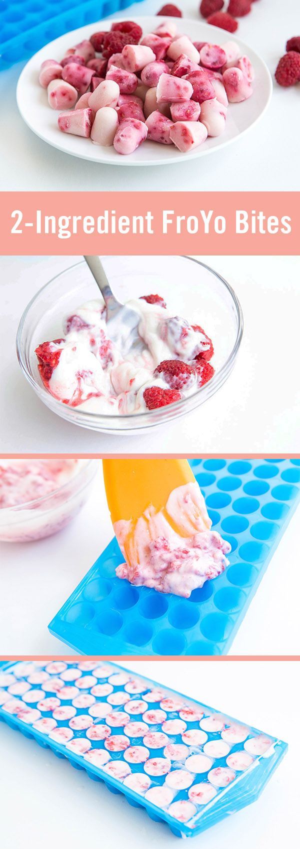 Looking for a guilt-free dessert? This 2-ingredient recipe for FroYo Bites is exac