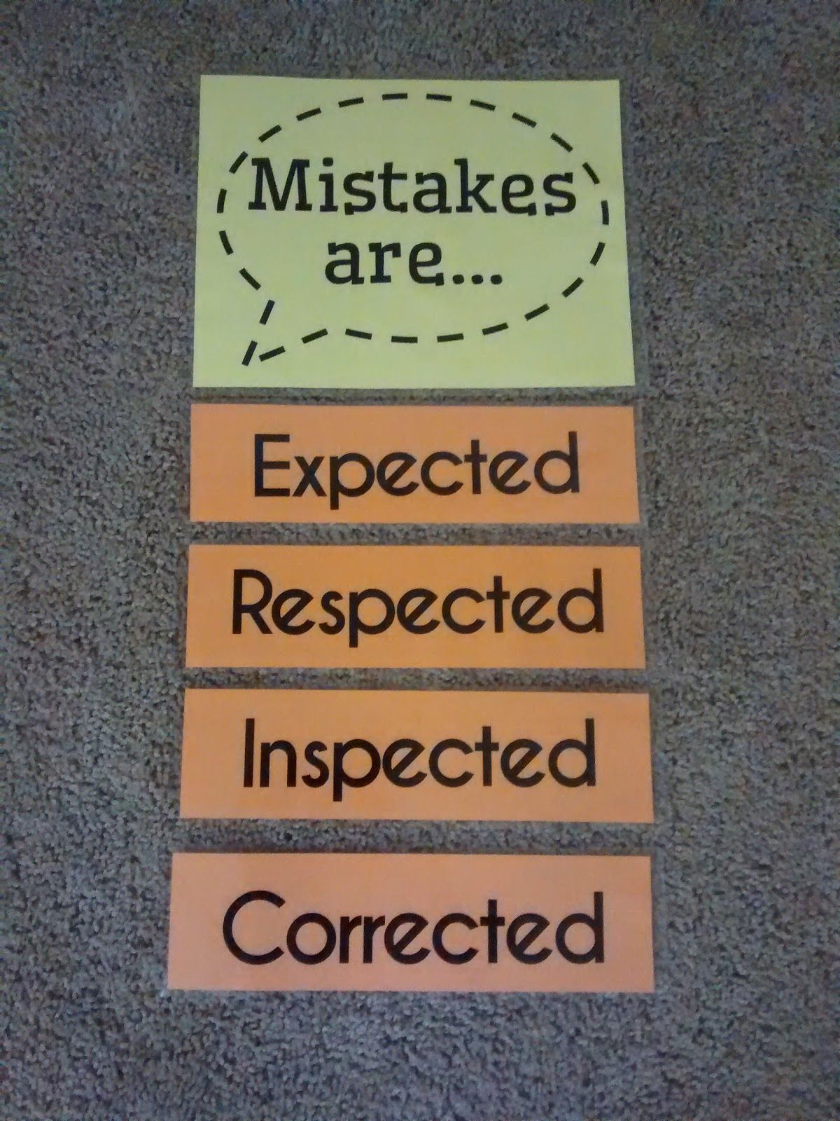 Math = Love: Growth Mindset Mistakes Poster