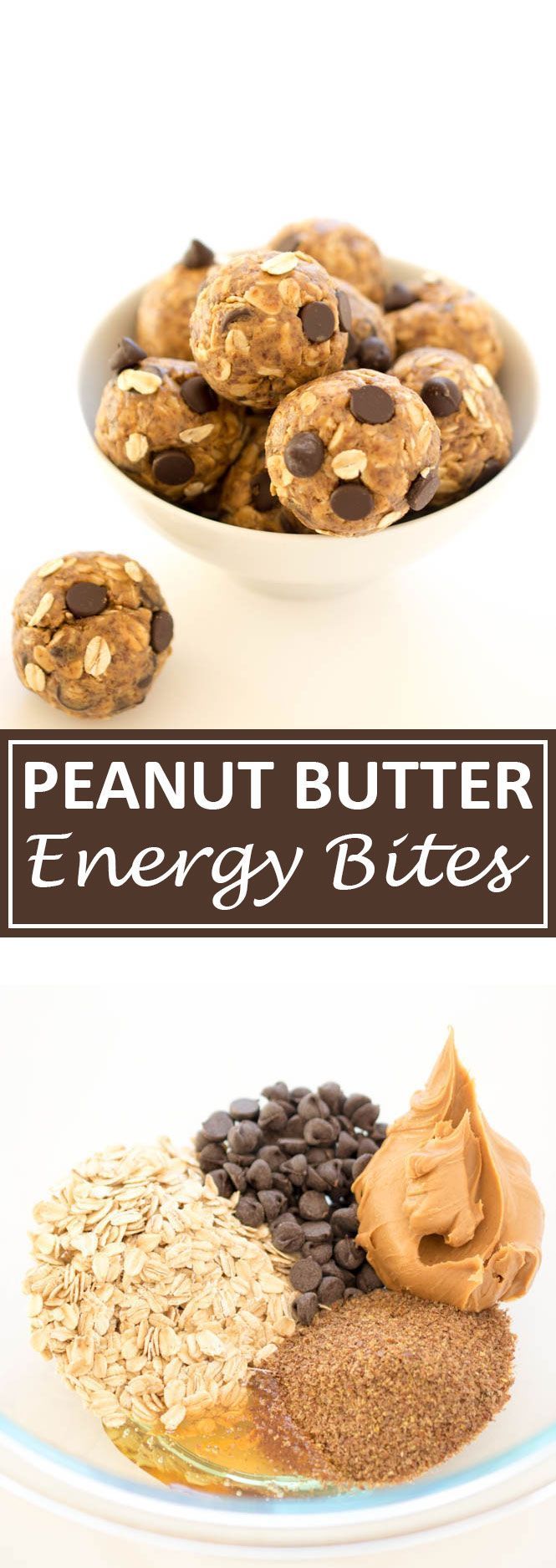 No Bake 5 Ingredient Peanut Butter Energy Bites