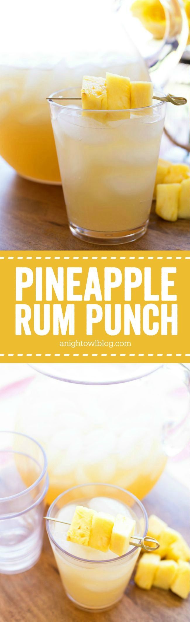 Pineapple Rum Punch – the perfect mix of tropical flavors in one amazing and easy