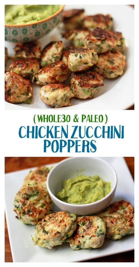 Plan on making a double batch! These Chicken Zucchini Poppers are the best Whole30 dinner out there.