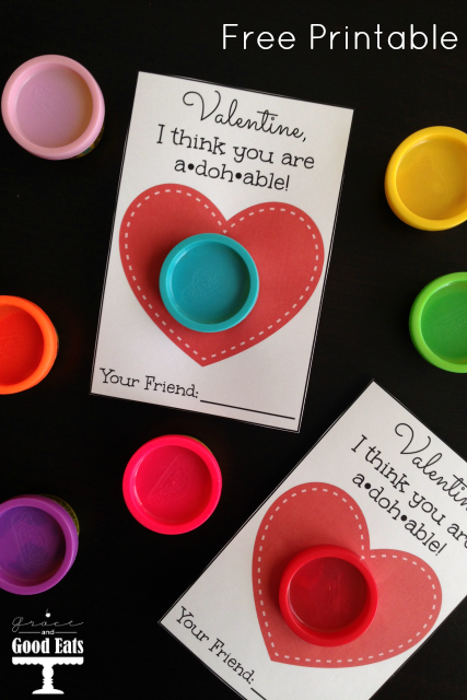 Play-Doh Valentine Free Printable