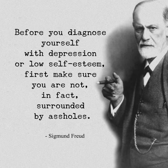 Sigmund Freud – Before you diagnose yourself with depression or low self-esteem, 1