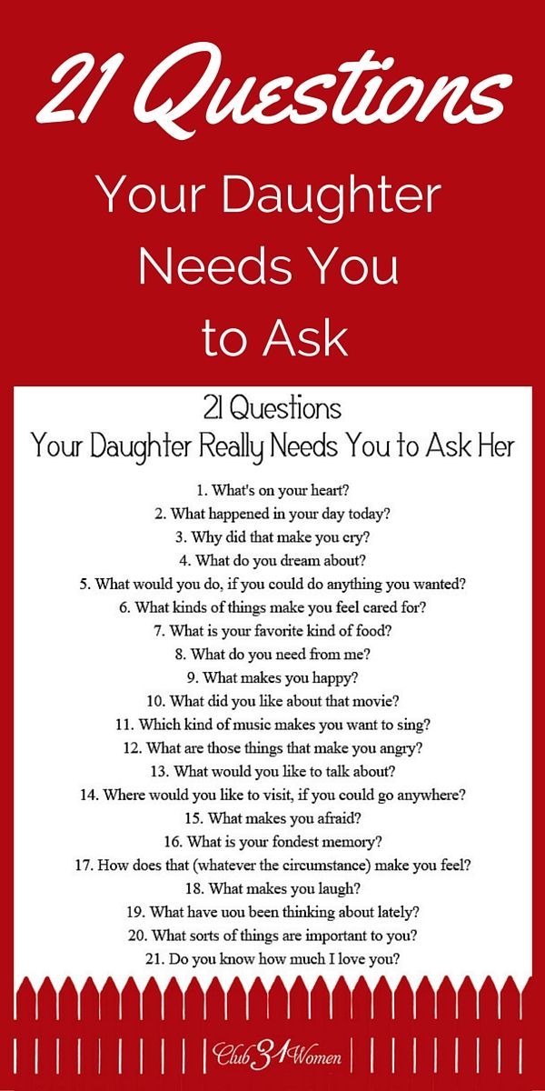 So how do you develop a close relationship with your daughter? How to get to know