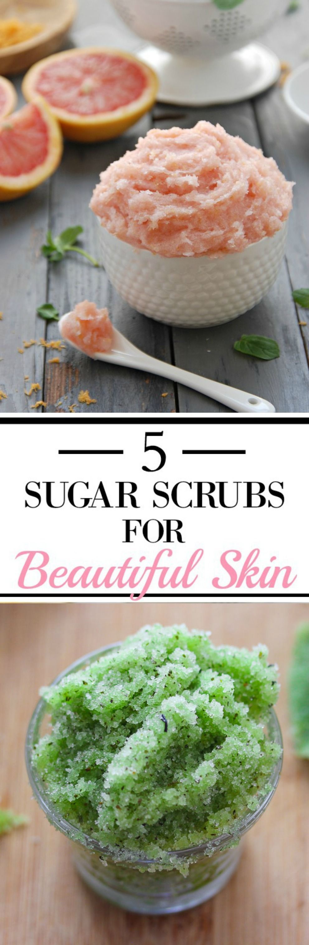 These 5 scrubs for beautiful skin are great! I tried the coffee one and my skin feels AMAZING! It also looks a bit younger too!