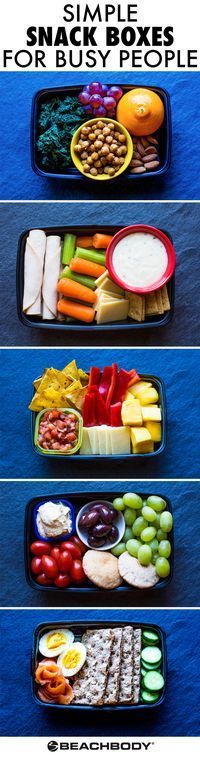 These grab-and-go snack boxes are easy to put together and each one is loaded with protein and fiber to satisfy that mid-afternoon