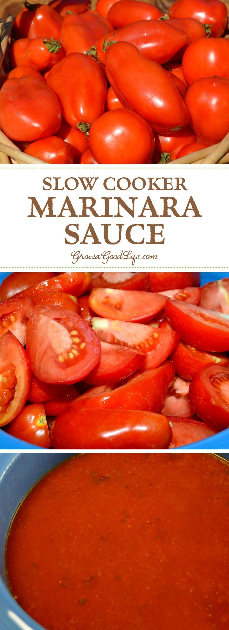 This easy slow cooker marinara sauce made with fresh tomatoes is rich and flavorful. It takes little effort to fill the slow