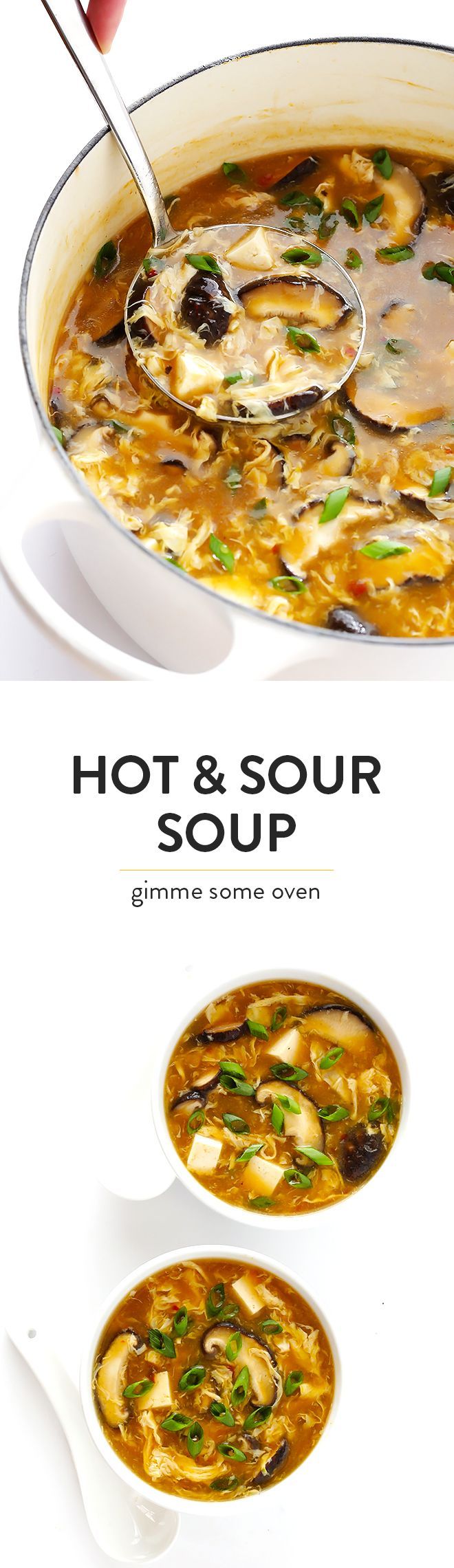 This Hot and Sour Soup recipe is quick and easy to make, SO tasty and flavorful, and tastes just like the Chinese restaurant