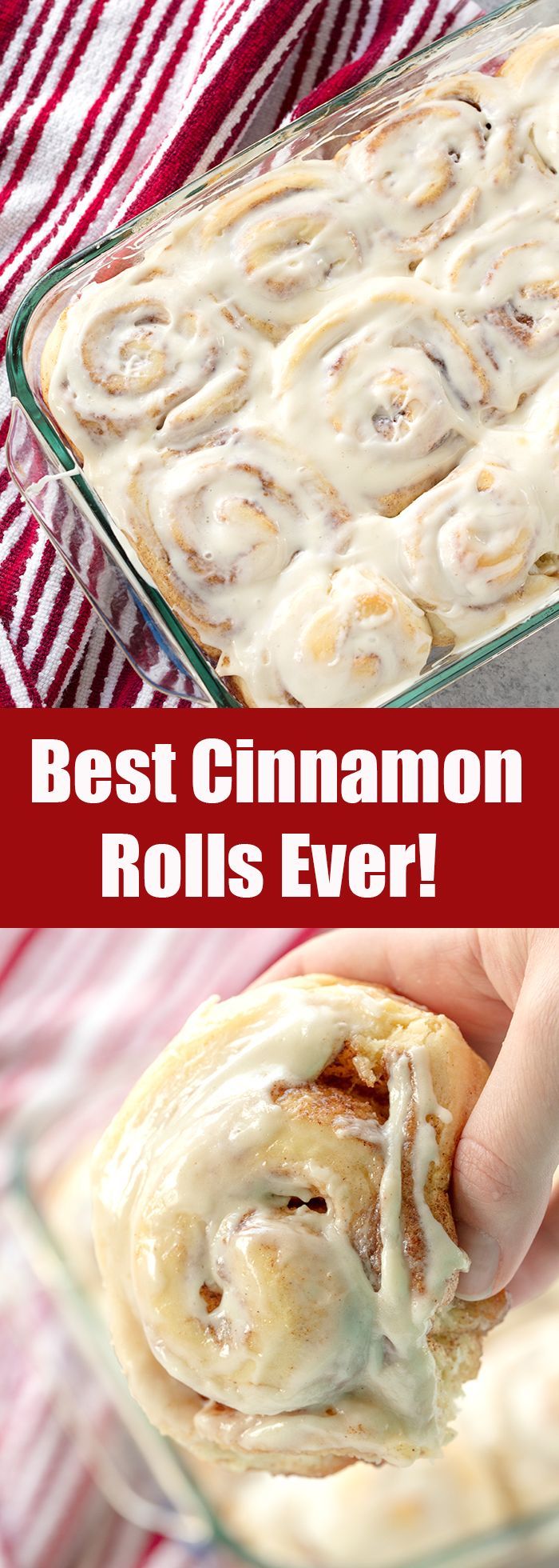 This recipe is hands down the Best Homemade Cinnamon Rolls Ever. The perfect soft, fluffy, gooey cinnamon rolls are right at your