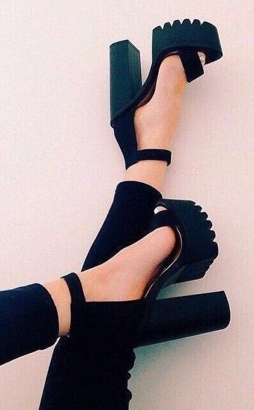 black heels with ankle strap, black heels, heels, shoes
