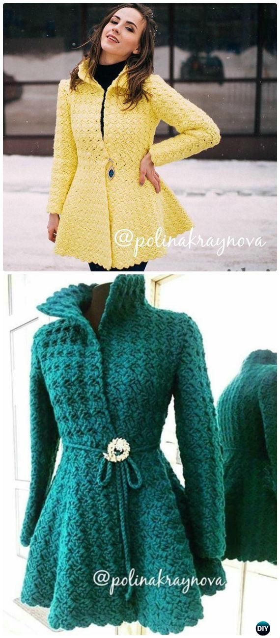 Crochet Princess Cardigan Free Pattern – #Crochet Women Sweater Coat-Cardigan Free Patterns