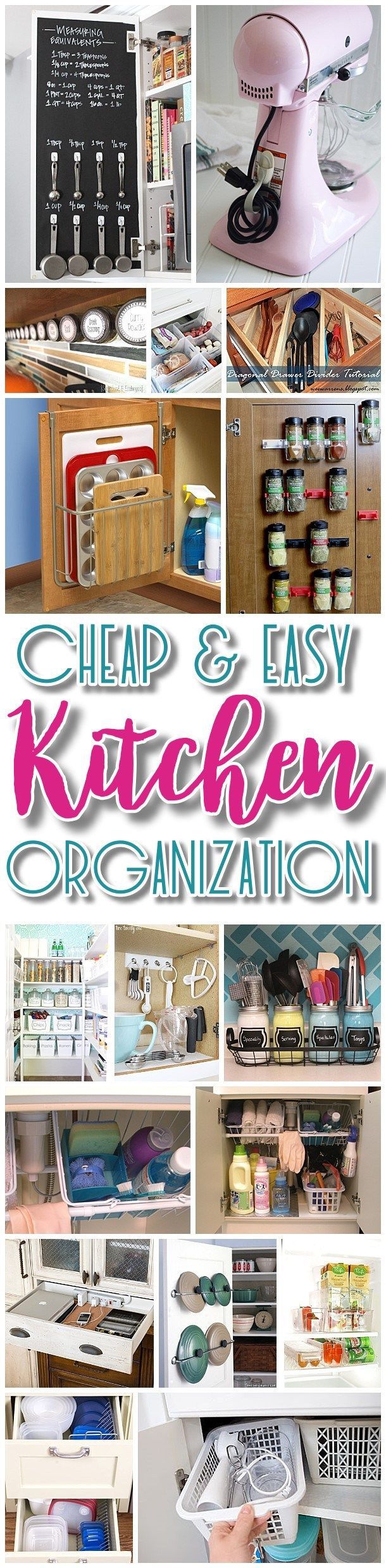 Easy and Budget Friendly Ways to Organize your Kitchen – Hacks, Ideas, Space Saving tips and tricks for Quick Organization in a