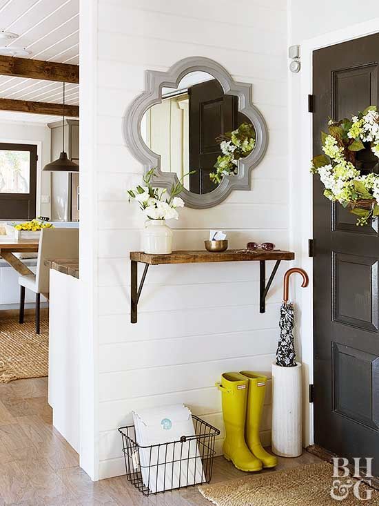 Even if your home doesnt have a foyer, these DIY solutions will help you hack your way to an entryway. We found small-space