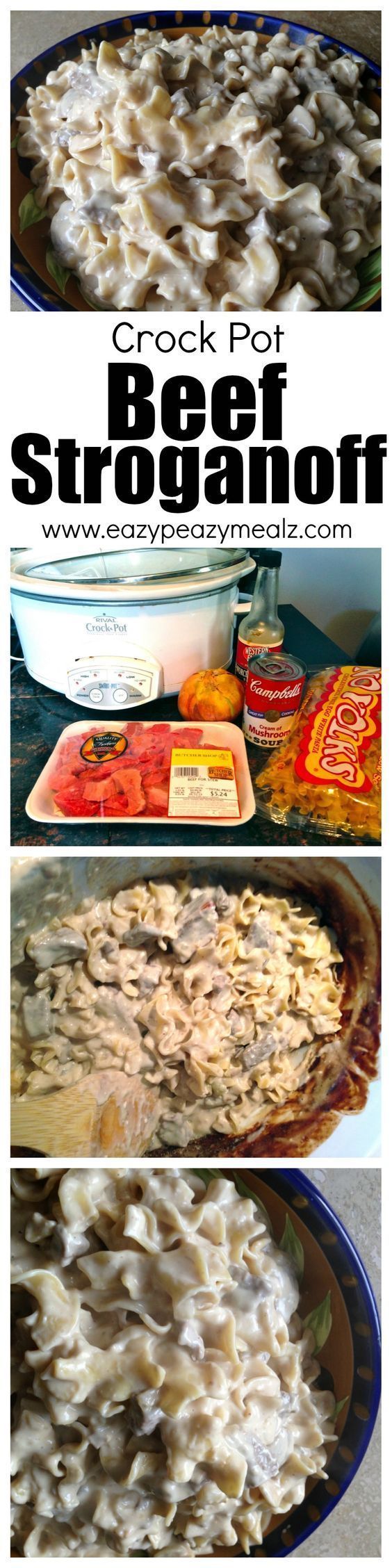 Fast, easy to make, beef stroganoff, that is family friendly and cooked in the Slow Cooker or Crock Pot! This is one of the most
