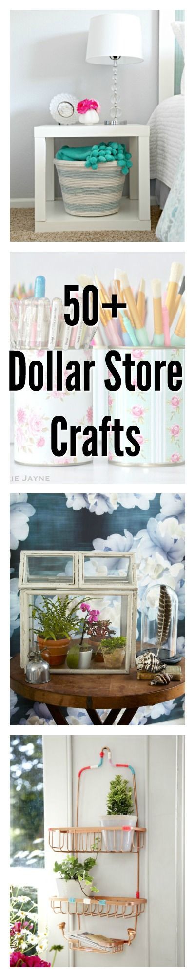 From organization solutions to beautiful decor, you wont believe these crafty ideas started at the dollar store.