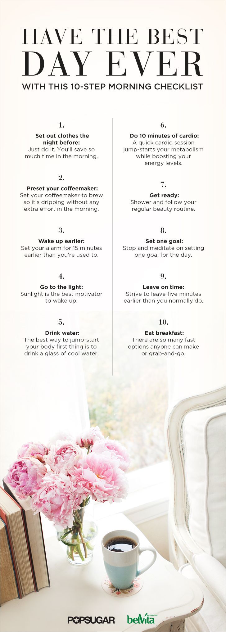 Have the Best Day Ever With This 10-Step Morning Checklist